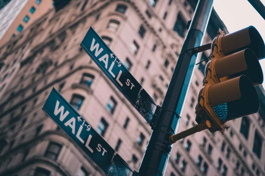 In this photo Wall Street signs