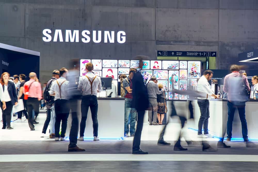 A Samsung store