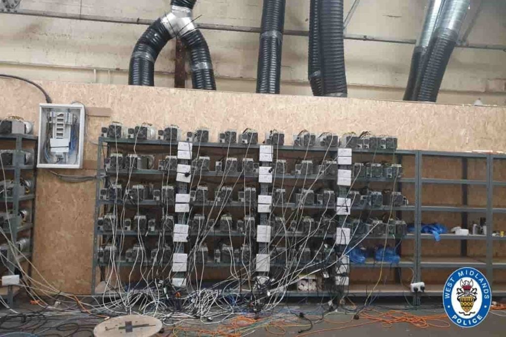 UK police searching for cannabis farm unearth illegal Bitcoin mining facility
