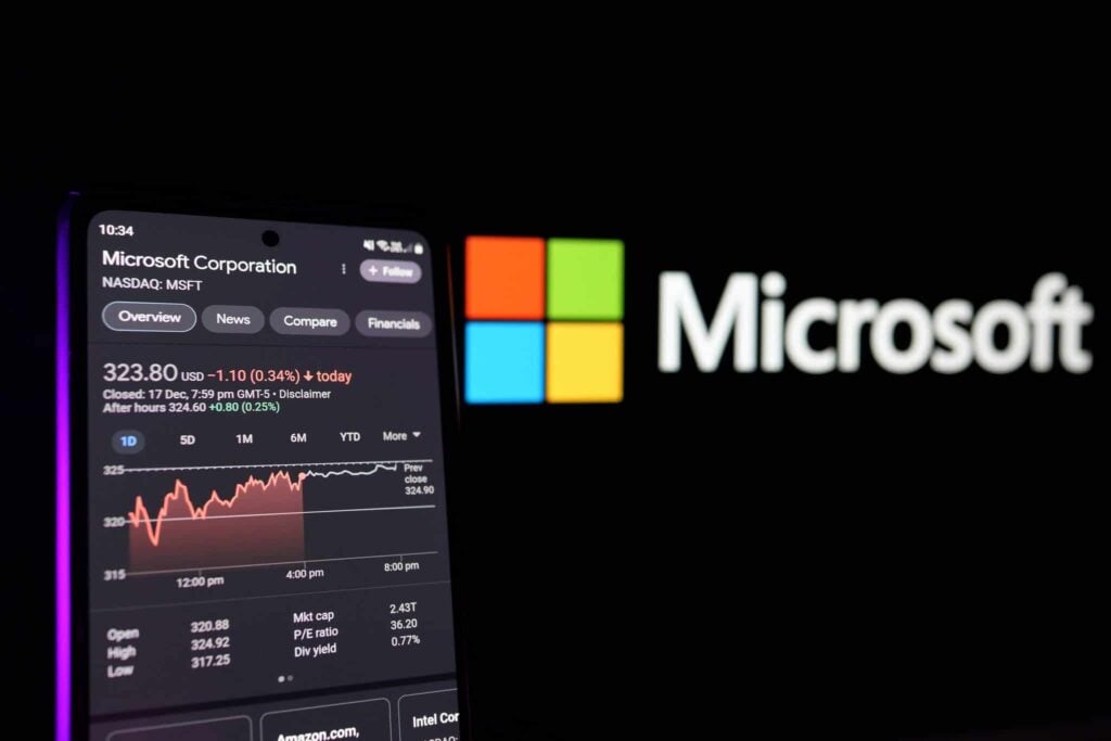 Wall Street sets Microsoft stock price for the next 12 months