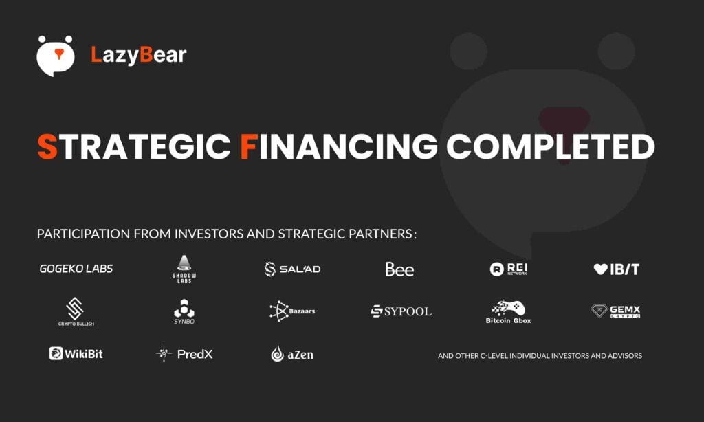 LazyBear Secures 4 Million USDT in Strategic Financing to Revolutionize Crypto Trading