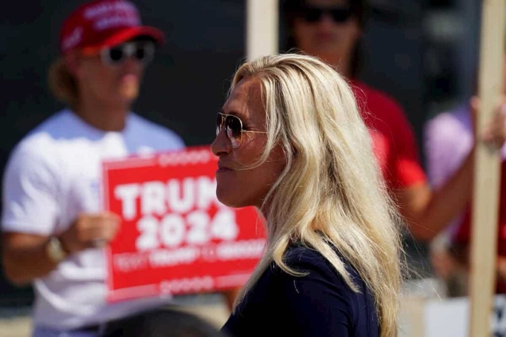 Marjorie Taylor Greene makes perfectly timed suspicious tariff trade