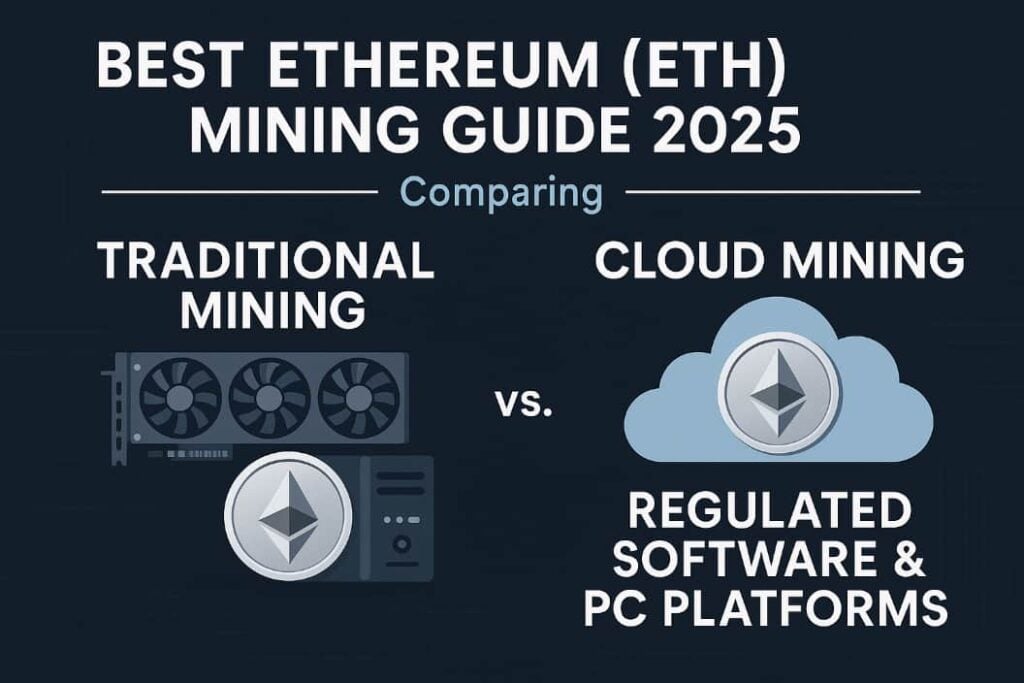 Best 4 Ethereum (ETH) Mining Guide 2025 Comparing Traditional Mining vs. Cloud Mining on Regulated Software & PC Platforms