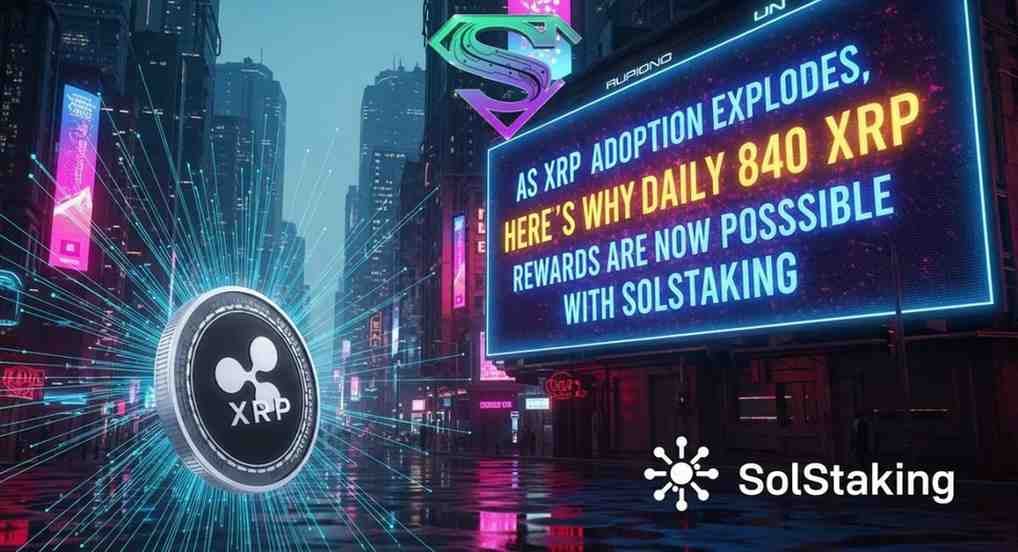 “As XRP Adoption Explodes, Here’s Why Daily 840 XRP Rewards Are Now Possible with SolStaking”