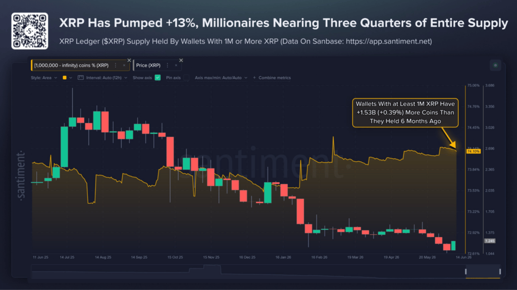 XRP millionaires buy over 1.5 billion tokens in 6 months