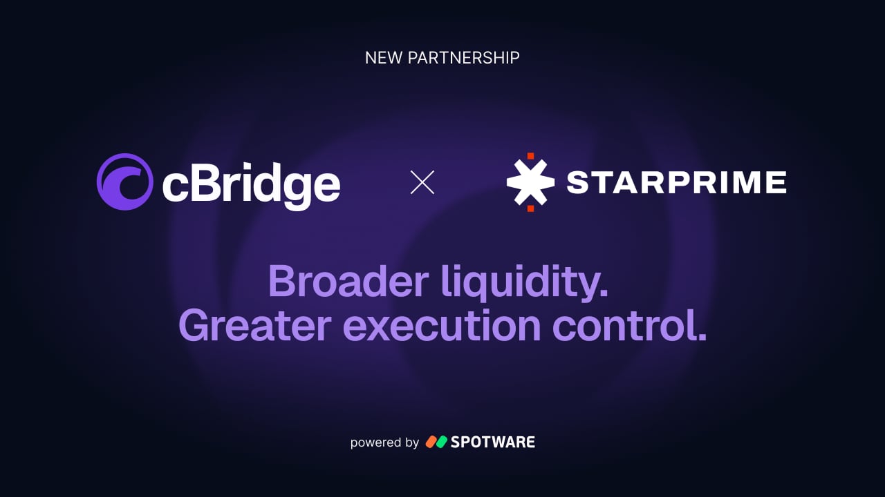 cBridge adds STARPRIME institutional CFD liquidity for brokers