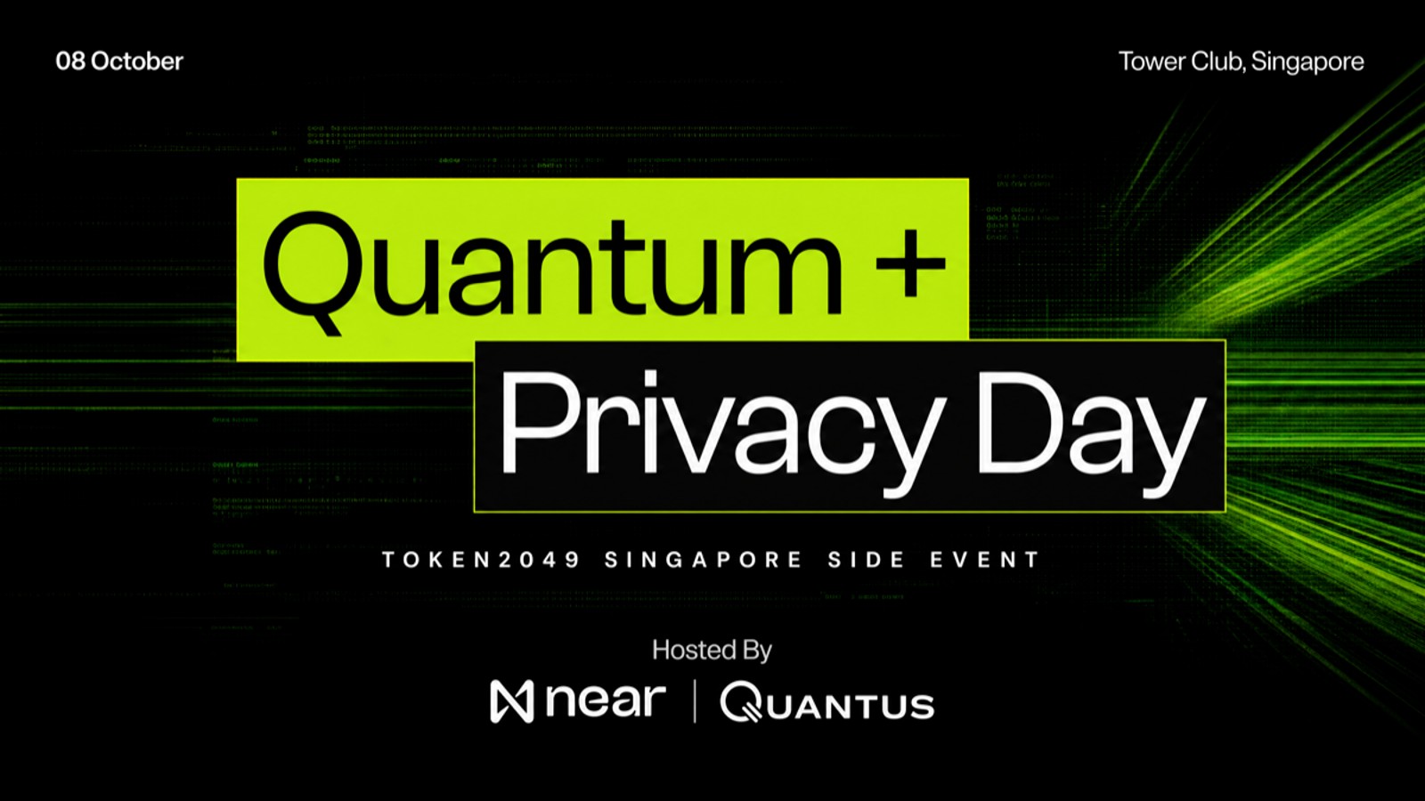 Crypto’s Post-Quantum Shift and Privacy Renaissance Take Center Stage at Quantus and NEAR's Quantum + Privacy Day at TOKEN2049 Singapore