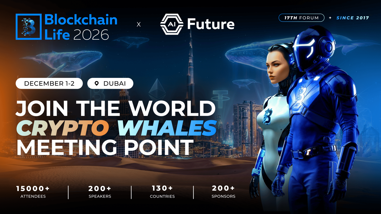 Finbold will be at Blockchain Life 2026 – see you in Dubai on December 1-2!